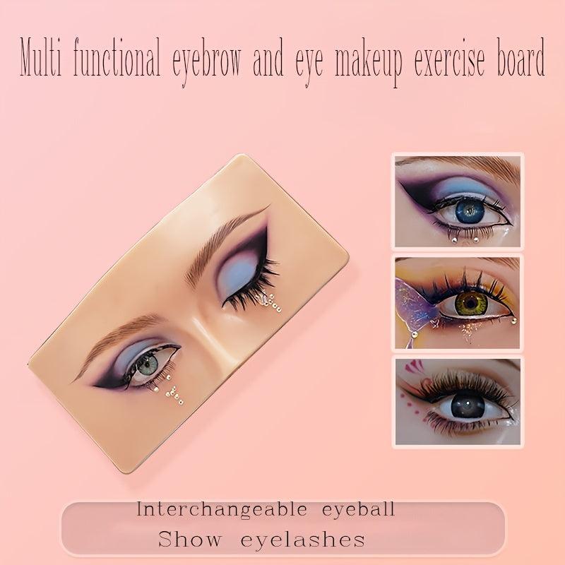 Makeup Practice Board Silicone Eyebrow Eye And Face