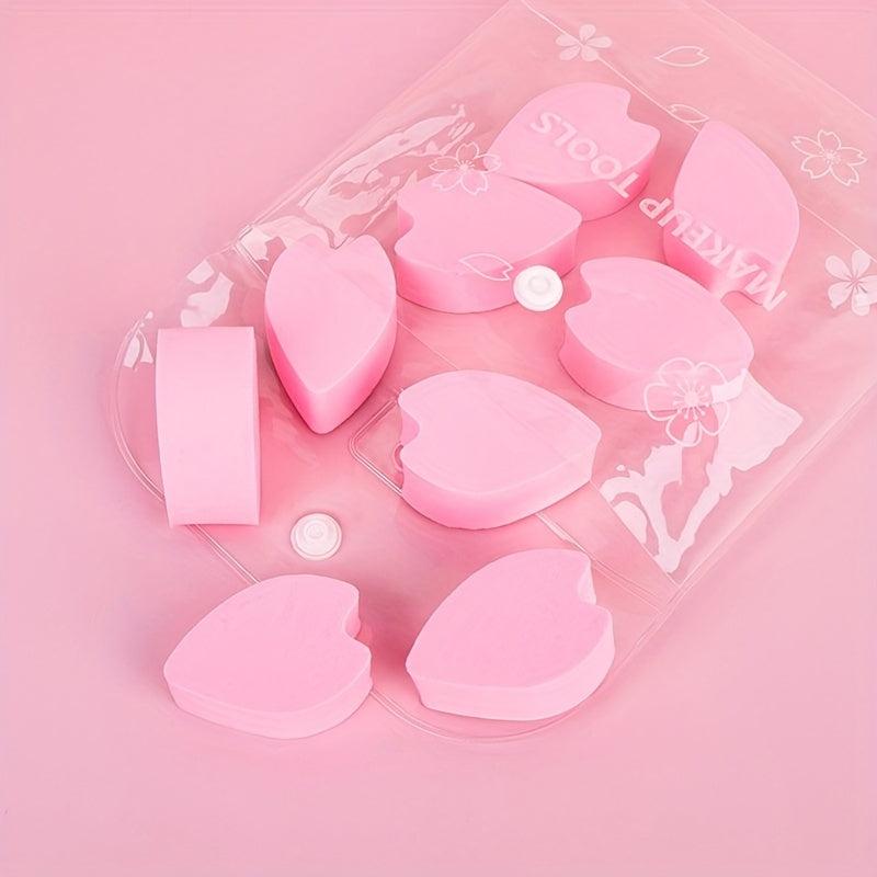 Petal Powder Puff Set Wet & Dry Dual use Sponge Foundation Puff