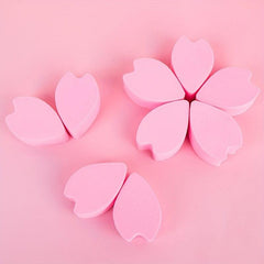 Petal Powder Puff Set Wet & Dry Dual use Sponge Foundation Puff