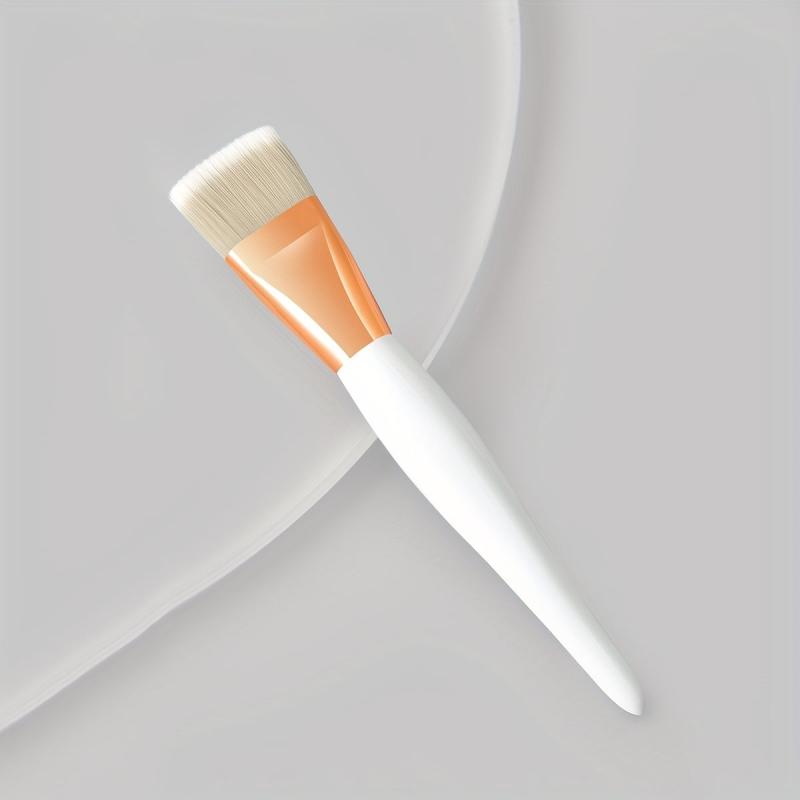 Flat Foundation Makeup Brush Wooden Handle Highlight Brush
