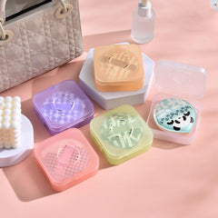 Large Powder Puff Storage Box Breathable Dust Proof