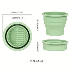 Silicone Wash Bowl Makeup Tool Powder Puff Wash Plate