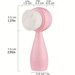 Double-Sided Silicone Face Brush for Deep Cleansing
