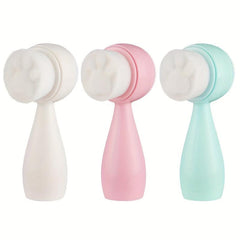 Double-Sided Silicone Face Brush for Deep Cleansing