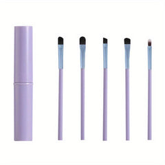5Pcs Eyeshadow Brush Set Travel Portable Eye Brushes With Storage Box