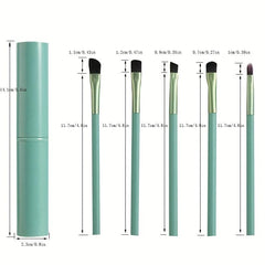 5Pcs Eyeshadow Brush Set Travel Portable Eye Brushes With Storage Box