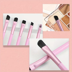 5Pcs Eyeshadow Brush Set Travel Portable Eye Brushes With Storage Box