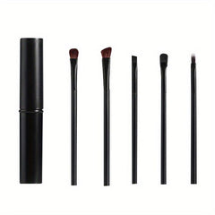 5Pcs Eyeshadow Brush Set Travel Portable Eye Brushes With Storage Box