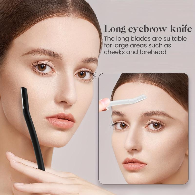 4pcs Eyebrow Razor Women Facial Hair Removal & Dermaplaning Tool