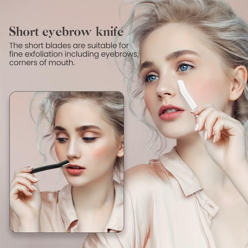 4pcs Eyebrow Razor Women Facial Hair Removal & Dermaplaning Tool