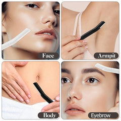 4pcs Eyebrow Razor Women Facial Hair Removal & Dermaplaning Tool