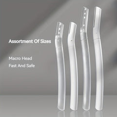 4pcs Eyebrow Razor Women Facial Hair Removal & Dermaplaning Tool