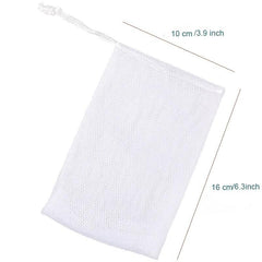 6 Pack Exfoliating Mesh Soap Pouch Bubble Foam Net Soap Sack