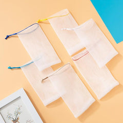 6 Pack Exfoliating Mesh Soap Pouch Bubble Foam Net Soap Sack