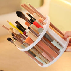 Minimalist Round Makeup Brush Holder