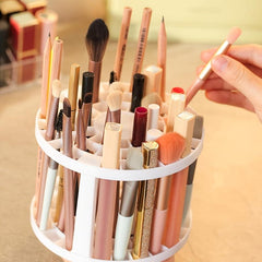 Minimalist Round Makeup Brush Holder