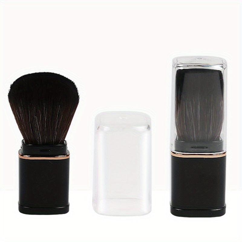 2pcs Retractable Kabuki Makeup Brush Travel Size Face Blush Brush