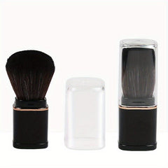2pcs Retractable Kabuki Makeup Brush Travel Size Face Blush Brush