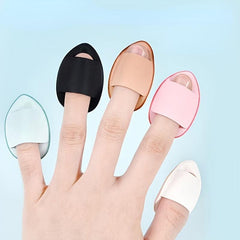 Mini Powder Puff with Finger Holder Strap for Makeup Wet and Dry