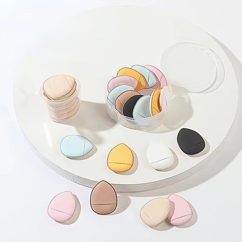 Mini Powder Puff with Finger Holder Strap for Makeup Wet and Dry
