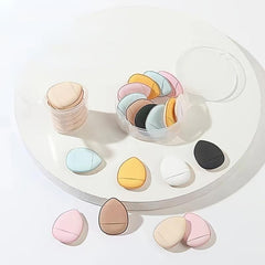Mini Powder Puff with Finger Holder Strap for Makeup Wet and Dry