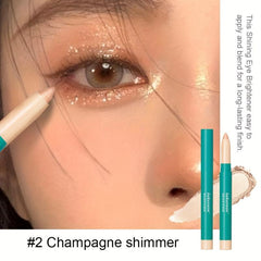 Eye Highlighter Pen Long lasting Waterproof Pearly Eyeshadow Pen 4 Colors