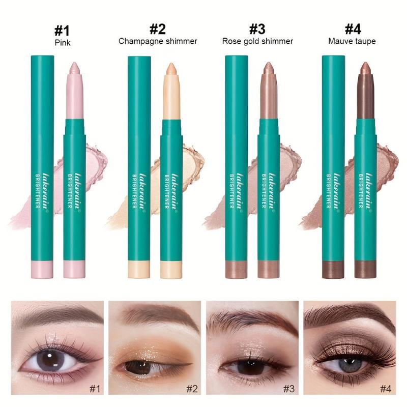 Eye Highlighter Pen Long lasting Waterproof Pearly Eyeshadow Pen 4 Colors