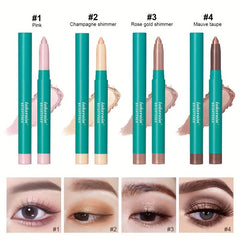 Eye Highlighter Pen Long lasting Waterproof Pearly Eyeshadow Pen 4 Colors