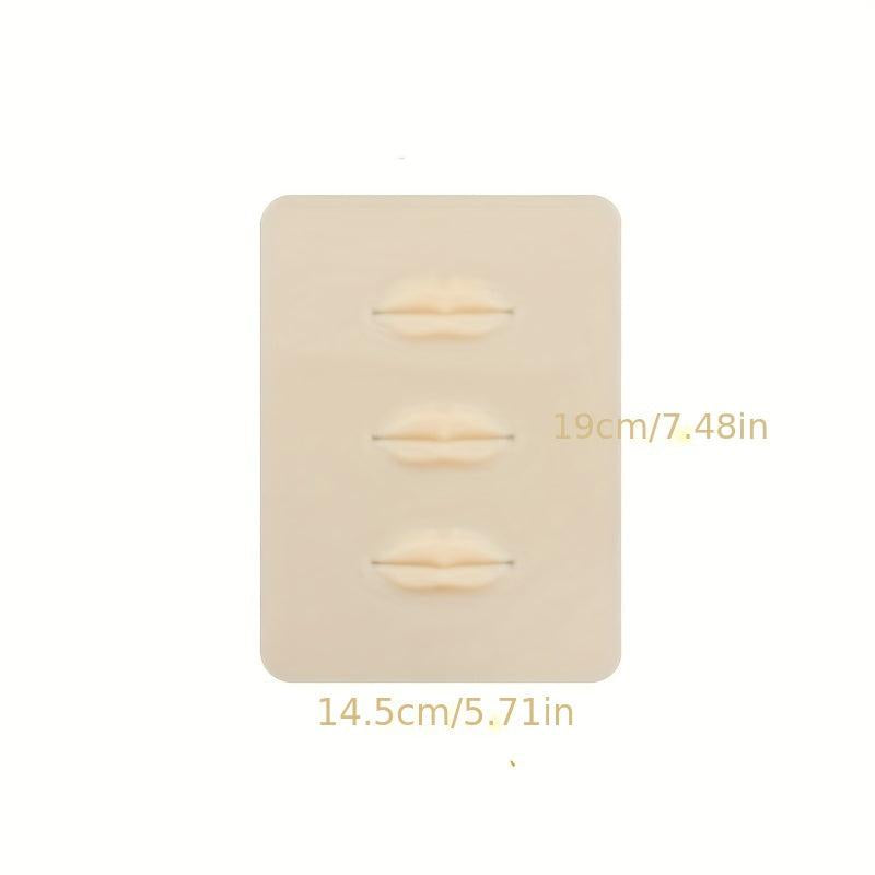 3pcs Silicone Lip Microblading Practice Kit