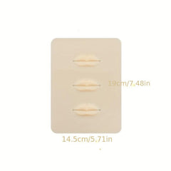 3pcs Silicone Lip Microblading Practice Kit