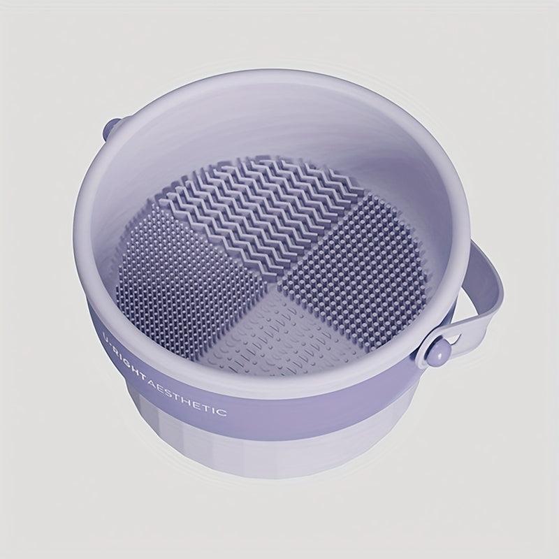 Silicone Makeup Brush Cleaning Drying Organizer Hanging Rack