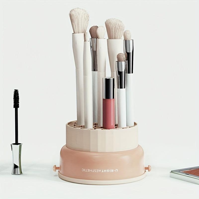 Silicone Makeup Brush Cleaning Drying Organizer Hanging Rack