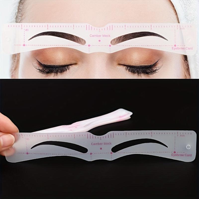 12Pcs Eyebrow Stencil Set & 1PC Razor Guide Styling Eye Brow Diy Grooming Tool