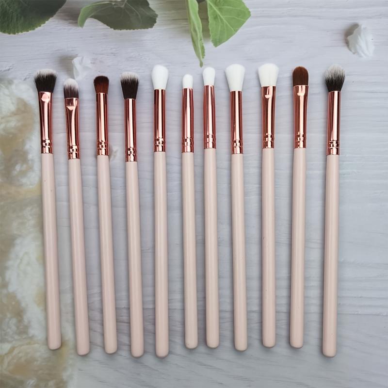 9pcs Makeup Brush Set Synthetic Bristles Wooden Handle Ideal Beauty