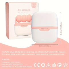 Face and Eye Ice Roller for Relief, Migraine Pain, and Skin Care, Pink