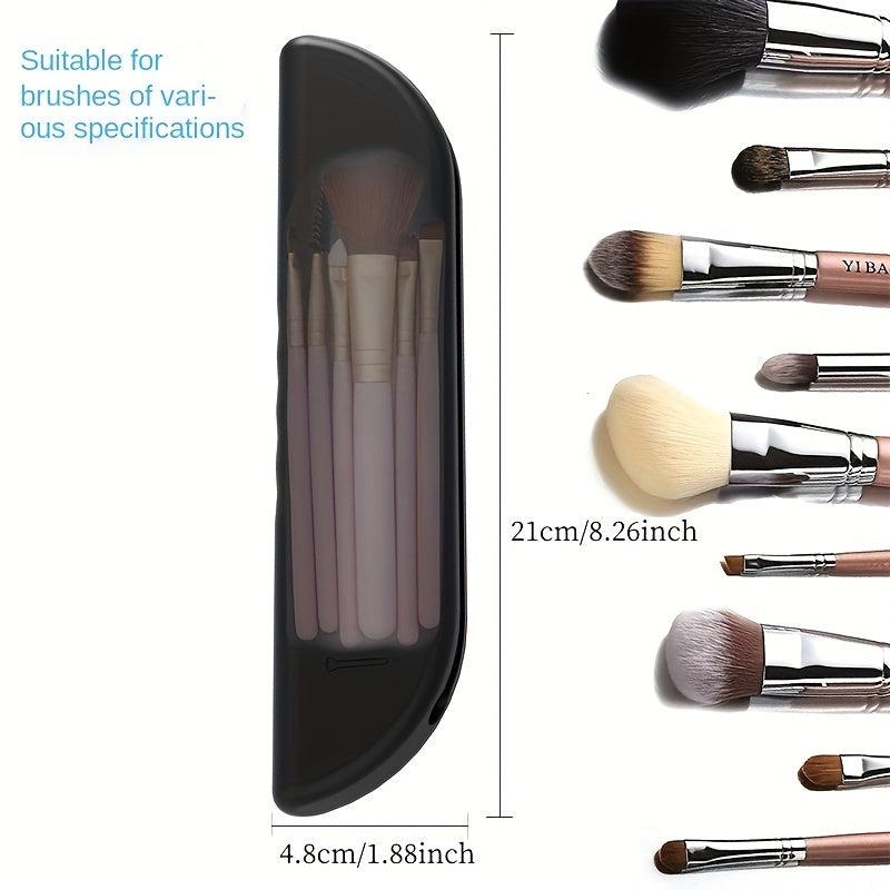 Silicone Travel Makeup Brush Holder Case Eco Friendly