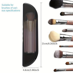 Silicone Travel Makeup Brush Holder Case Eco Friendly