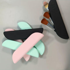 Silicone Travel Makeup Brush Holder Case Eco Friendly