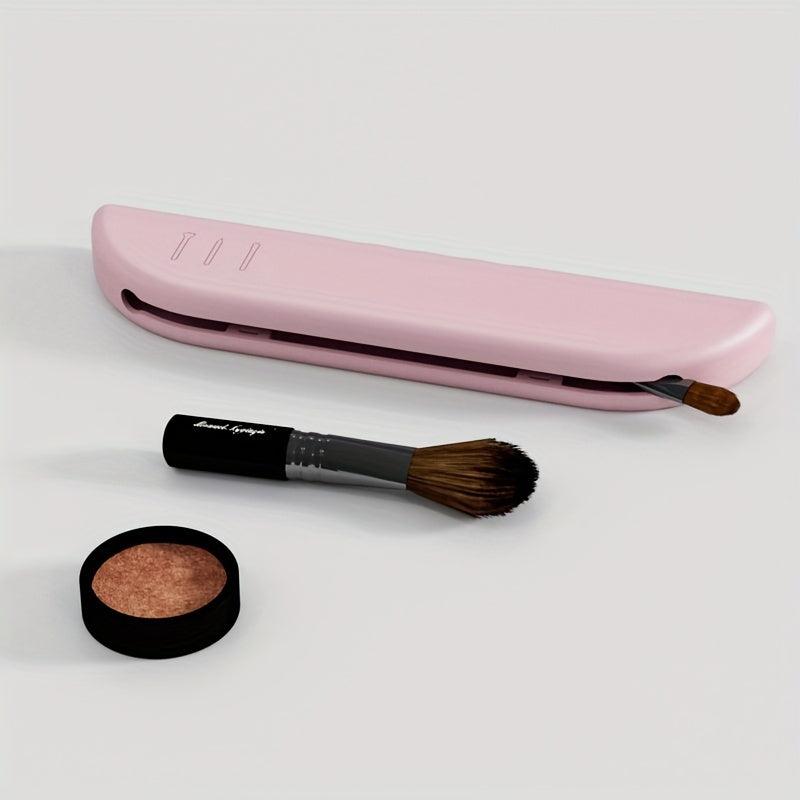 Silicone Travel Makeup Brush Holder Case Eco Friendly
