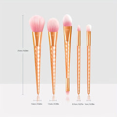 5pcs Makeup Brush Set for Beginners & Pros