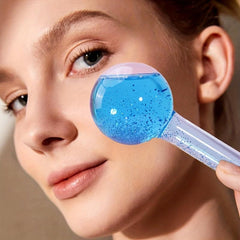2pcs Ice Globes Facial Cooling Rollers Massage Tools Skincare Reduce Puffiness