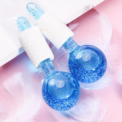 2pcs Ice Globes Facial Cooling Rollers Massage Tools Skincare Reduce Puffiness