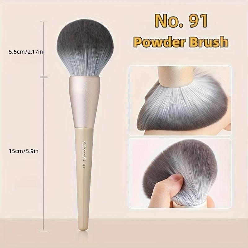 Fluffy Powder Face Brush for Contouring & Defining - Vegan & Cruelty-Free