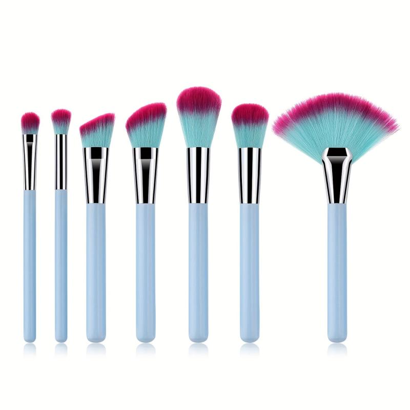 7PCS Makeup Brushes Cosmetic Tools Foundation Eyeshadow Blush Powder Brush