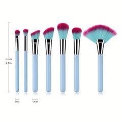 7PCS Makeup Brushes Cosmetic Tools Foundation Eyeshadow Blush Powder Brush