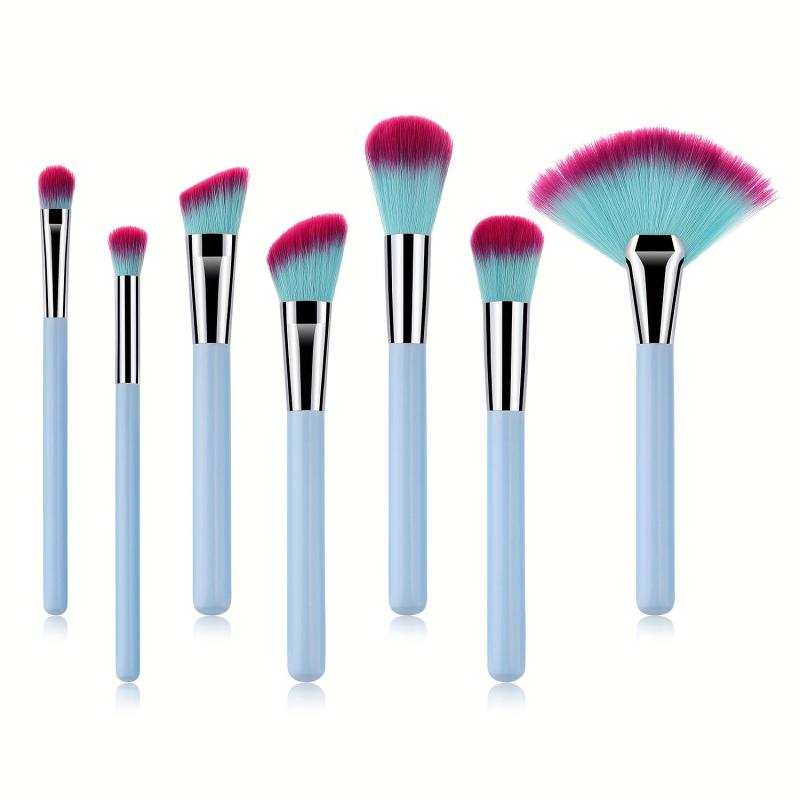 7PCS Makeup Brushes Cosmetic Tools Foundation Eyeshadow Blush Powder Brush