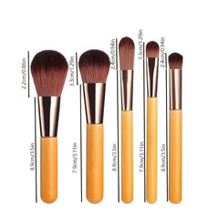 5pcs Mini Makeup Brush Set Synthetic Concealer Foundation Eyeshadow Cosmetics