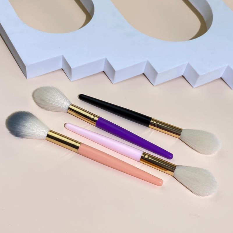 Wooden Handle Blush Brush Flame Highlight Brush Single Makeup Brush
