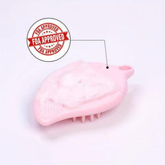 Silicone Facial Cleansing Brush Shampoo Brush Scrubber Massager Gift For Women