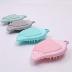 Silicone Facial Cleansing Brush Shampoo Brush Scrubber Massager Gift For Women